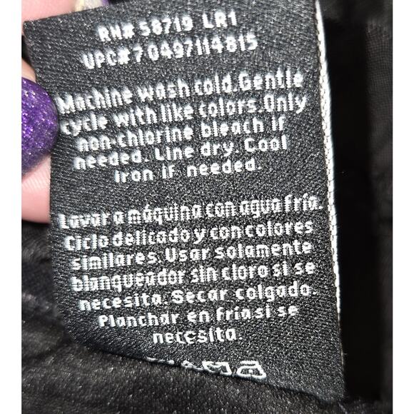 George Black Stretchy Top 4X 26/28W Tiered Ruffles Frilly Comfy Goth Witchy - Picture 8 of 15